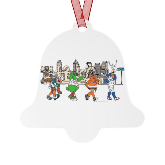 Discover Philadelphia Sports Mascots Christmas Ornament - Featuring All Four Iconic Characters | Festive & Fun Holiday Decoration