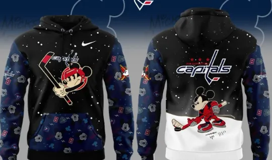 Discover Wa-shi-ngt0n Ca--pitals Mickey Hoodie 3D All over print