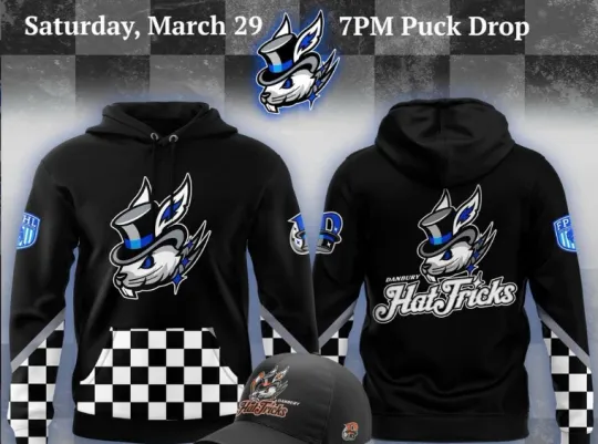 Discover Danb-ury Hat Tricks Alu-mni Night 2025 Hoodie 3D All over print