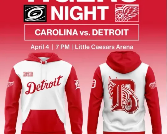 Discover Detr0it Red Tigers Night 2025 Hoodie 3D All over print