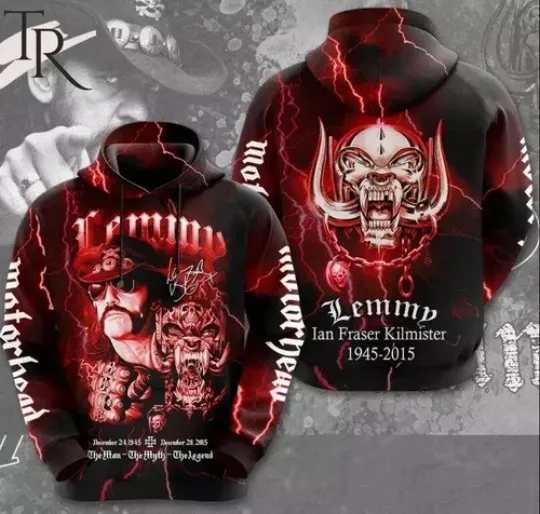 Lemmy Kilmister X Motorhead Hoodie 3D