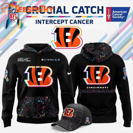 Discover Cincinnati Bengal1 football Crucial Catch 2025 Limited Edition 3D Hoodie S-5Xl