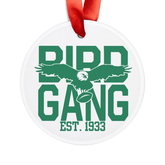 Bird Gang Ornament, Christmas Tree Ornament ,Xmas Decor,Tree Ornaments,Eagles Tree Ornament, Eagles Fan Gift,Football Fan Gift, Football Fan