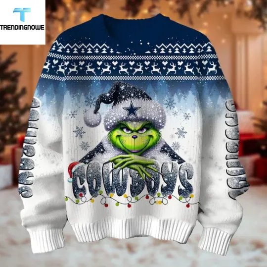 Discover Dallas Cowboy The funny character 2025 Christmas Ugly Sweater