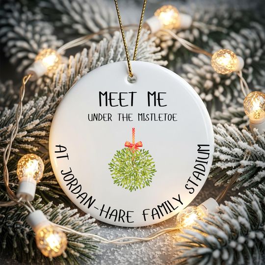 Discover War Eagles Fan Stadium Ornament for Auburn mistletoe ornament for boyfriend Jordan-Hare War Eagles round Christmas ornament for alumni decor