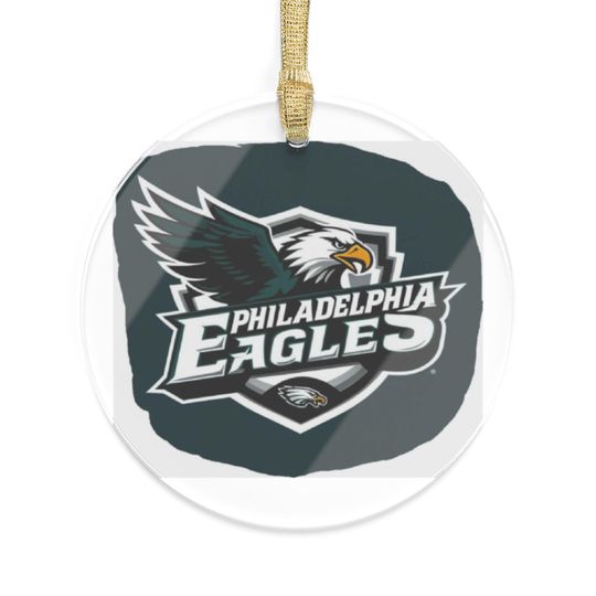 Philadelphia Eagles Acrylic Ornament: Football Holiday Tree Decor