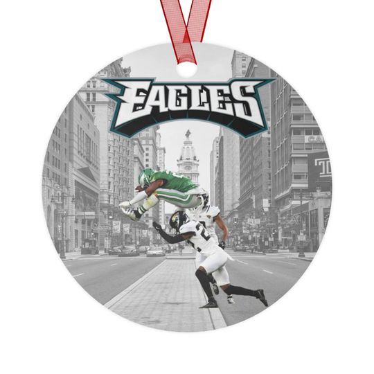 Discover Metal Ornament, Saquon Barkley, Philadelphia Eagles, I'd Rather See the Young Boys Eat, Philly Football, Christmas Dcor, Holiday
