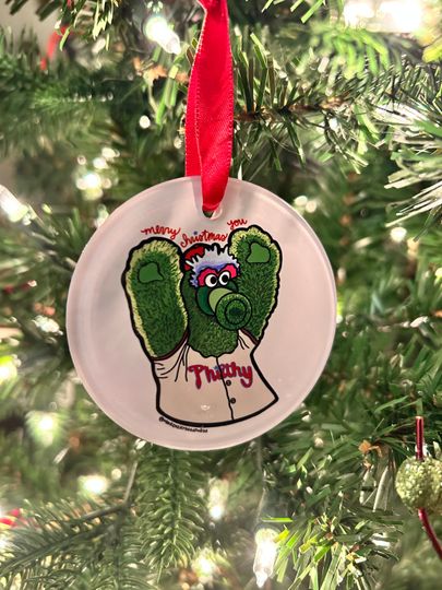 Merry Christmas, You Philthy Phanatic - Acrylic Ornament - Philly-Inspired Holiday Decor - Perfect for Philadelphia Phillies Sports Fans