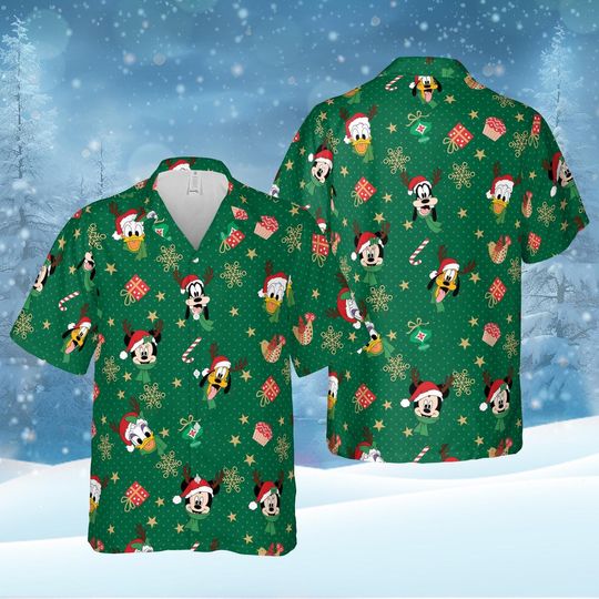 Discover Disney Christmas Hawaiian Shirt, Disney Mickey Mouse Hawaii Shirt, Trip Vacation Shirt, Christmas Gift
