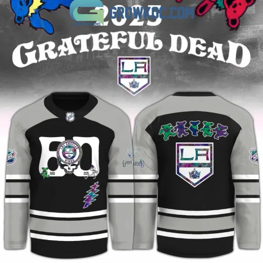Los Angeles King X Grateful Dad 60 Years Hockey Jersey, Gift For Fans