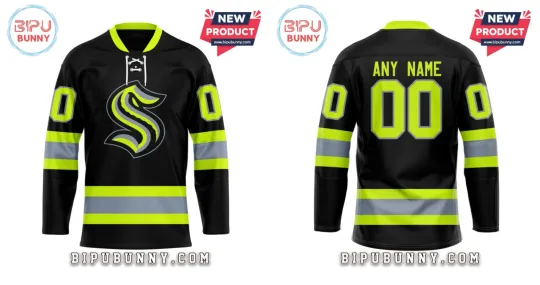 Discover Custom Nhl Seattle Kra*ken 2025 Honoring Firefighters Hockey Jersey