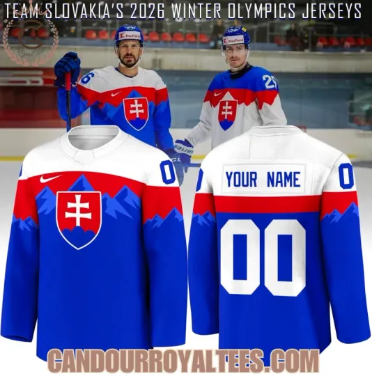 Discover Personalized Slovakia Hockey 2026 Winter Olympics Jersey Blue, Gift For Fans