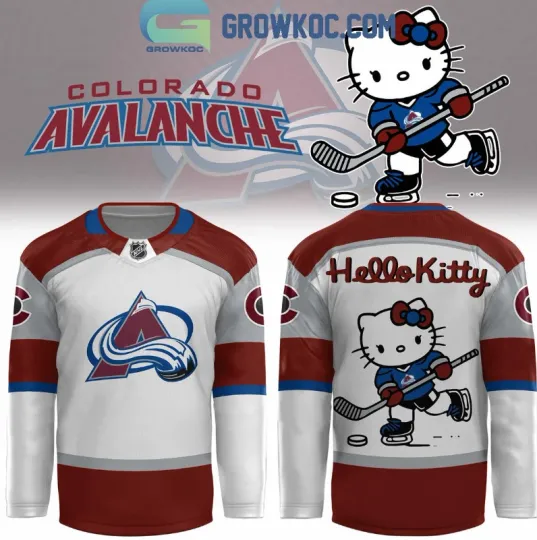 Discover Colorado 1Avalanche Celebrating Hello Kitty 50Th Anniversary Hockey Jersey