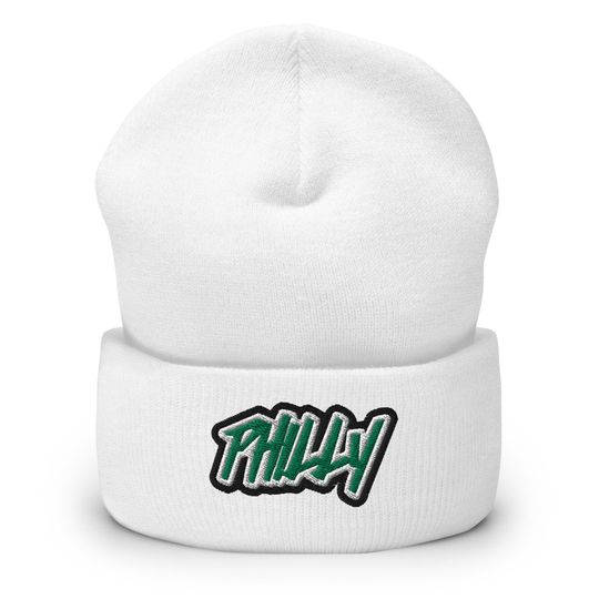 Discover Philly Embroidered Cuffed Beanie /   Philadelphia winter football hat