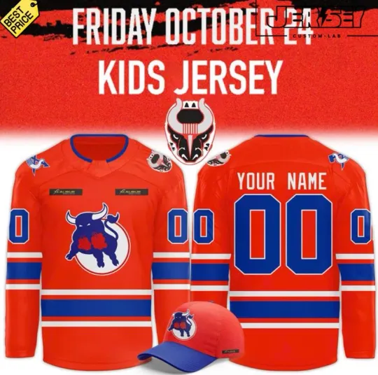 Discover Personalized Birmingham Bull 2025 Jersey Night Hockey Jersey