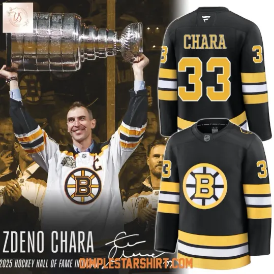 Discover Boston Bruin X Zdeno Charaa 2025 Hockey Jersey