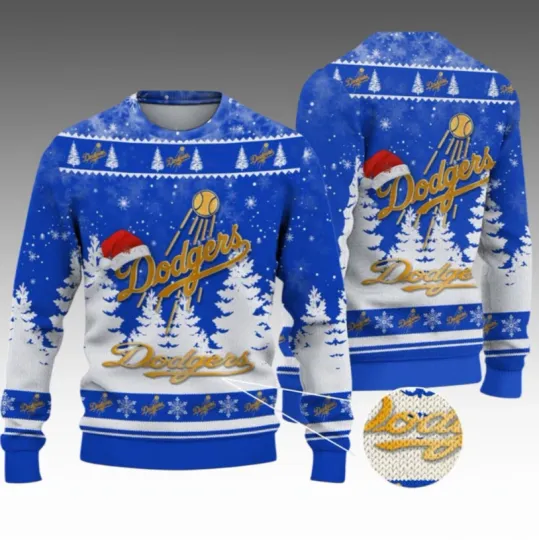 Discover 2026 Christmas LA Dodgers Ugly Christmas Sweater
