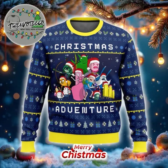 Adventure Time Christmas Quest Ugly Christmas Sweater