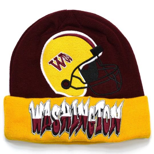 Washington Football New Graffiti Embroidery Knit Skull Cap Beanie Winter Hat