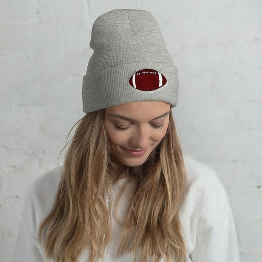 Discover American Football Beanie Hat, Cuffed Beanie, Winter Hat, many Colours