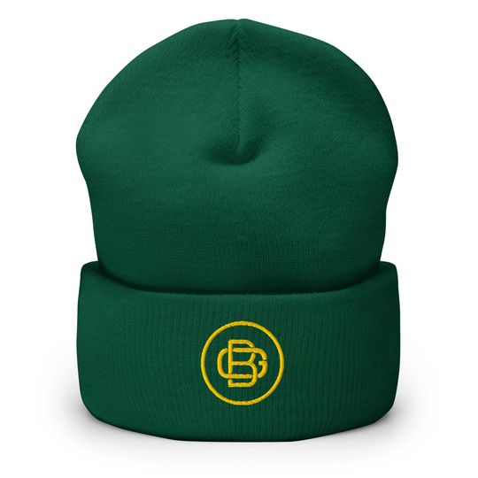 Green Bay Minimalist Design Embroidered Cuffed Beanie American Football Hat