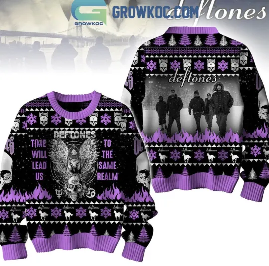 Discover Deftone Time Will Lead Us To The Same Realm Christmas Ugly Sweater