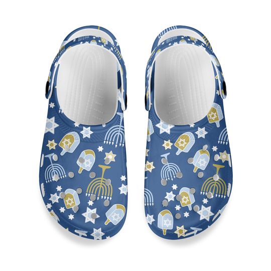 Classic Lined Hanukkah Men and Women's Clog