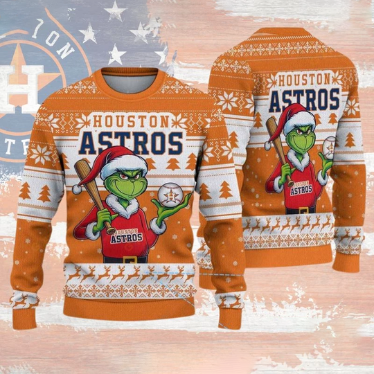 funny character Houston Astro Sweater Ugly Xmas