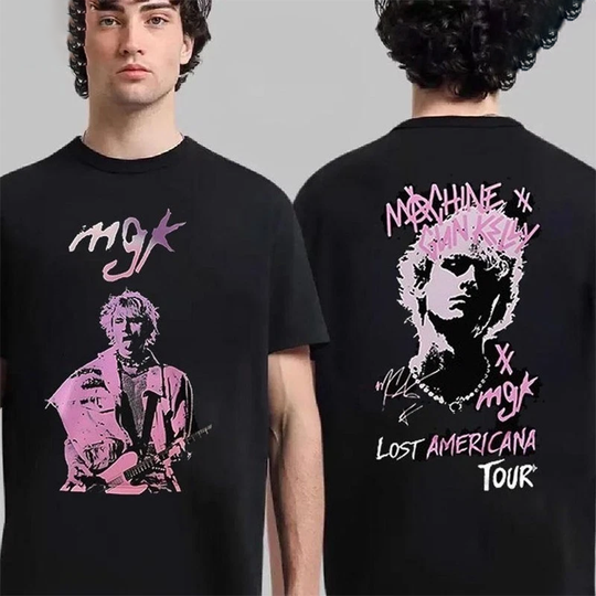 Vintage MGK Lost Americana Tour T-shirt, Machine Gun Kelly Pop Rock Unisex Tee