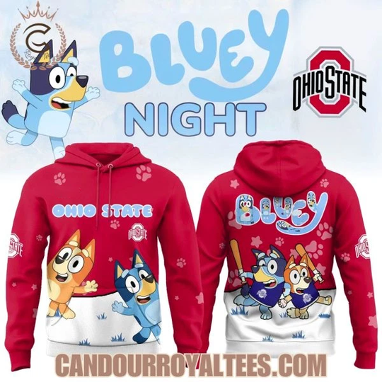 Ohio State Buckeye BlueyDad Night 3D Hoodie