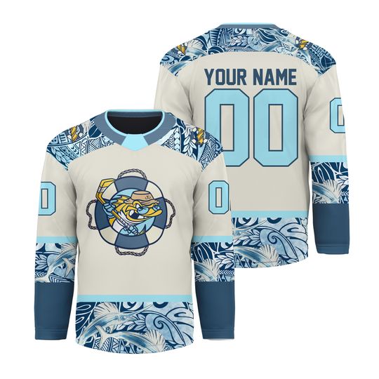 Personalized Toledo Walleye Margaritaville Hockey Shirt Men's Fan Gear Gift