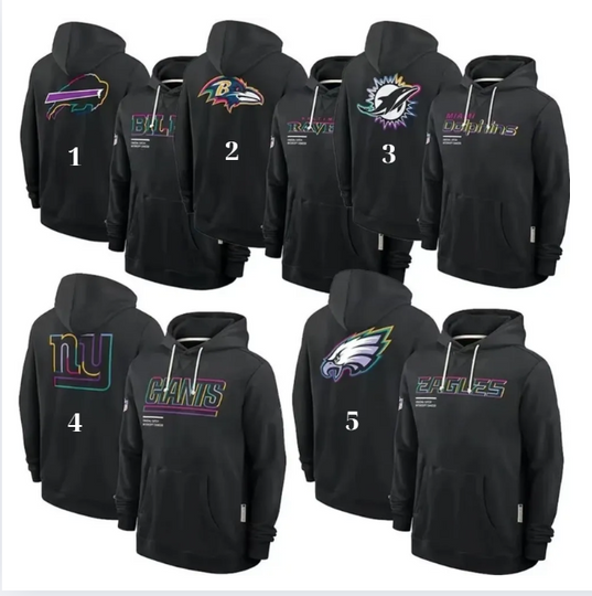 Discover 2025 Men's  Crucial Catch Hoodie | Black Dri-FIT Sideline Pullover | Sports