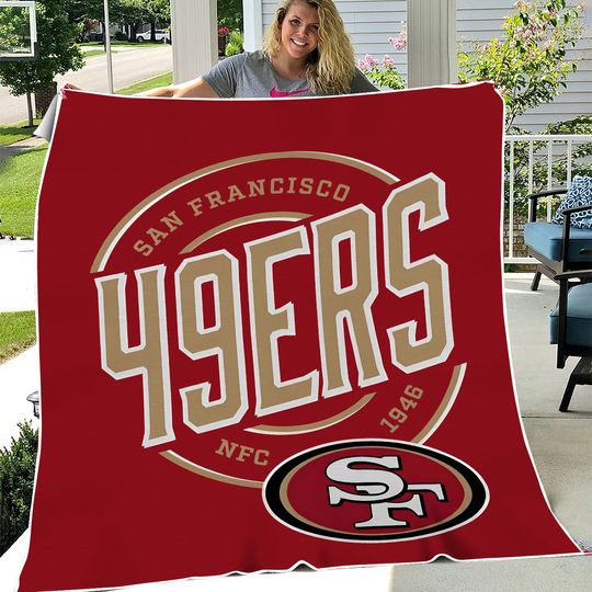 Soft Fleece Throw Blanket Campaign San Francisco Football 49ers