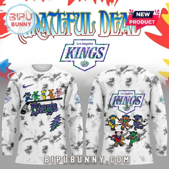 Discover Personalized Los Angeles Kings Grateful Dead Night Hockey Shirt Men's Fan Gear