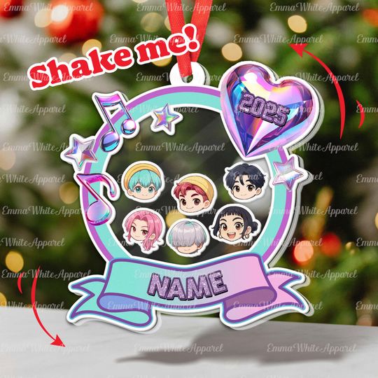 Discover Custom Baby KPop Singer Ornament, KPop Idol Jinu Team Decor, Kpop Concert Keepsake Gift, Exclusive Music Fan Holiday Gift, DTA122