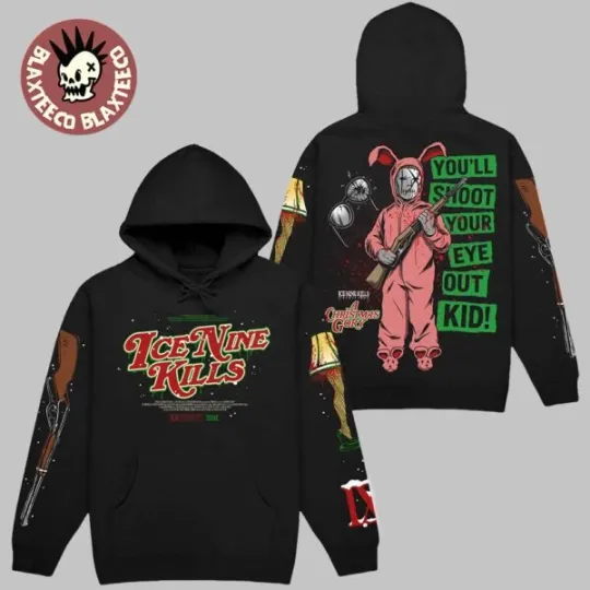Discover Ice Nine Kill You Will Shoot Your Eye Out Kid 2025 A Christmas Gory 3D Hoodie