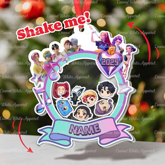 Custom Jinu KPop Singer Ornament, Aby Romance Mystery Baby Idol Decor, Kpop Concert Keepsake Gift, Kpop Music Lover Gift Idea, DTA122