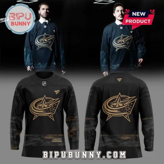 Discover Personalized Columbus Blue Jackets Military Appreciation Night Men's Hockey Jersey