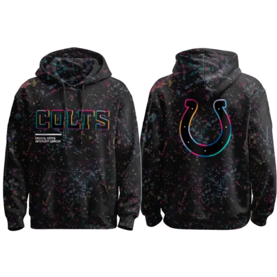 Colts Crucial Catch3D All Over Printed Hoodie