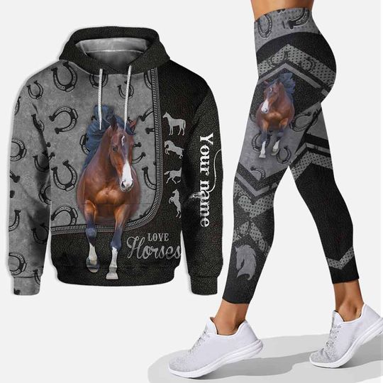 Discover Love Horses - Personalized Hoodie and Leggings