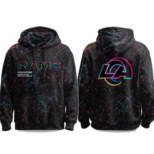 Discover 2025 Rams Crucial Catch3D All Over Printed Hoodie