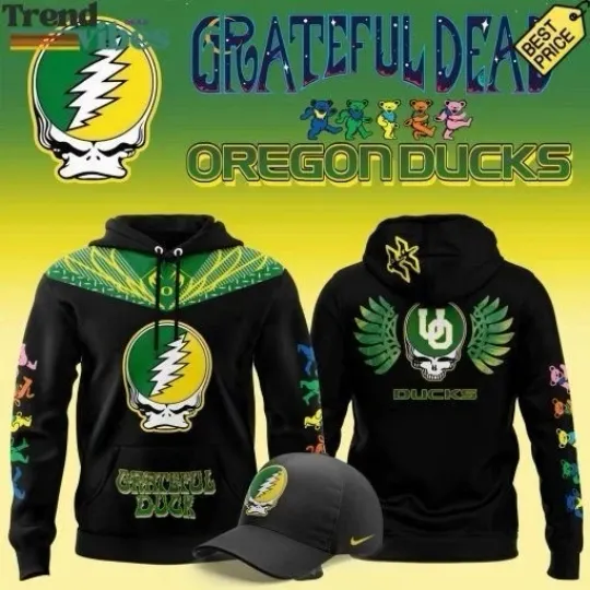 Discover Oregon Duck x Gratefull Dead Day Special All Over Print 3D Hoodie Unisex