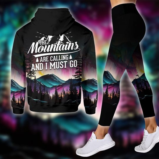 Discover The Mountain Is Calling - Personalized Hiking Hoodie and Leggings