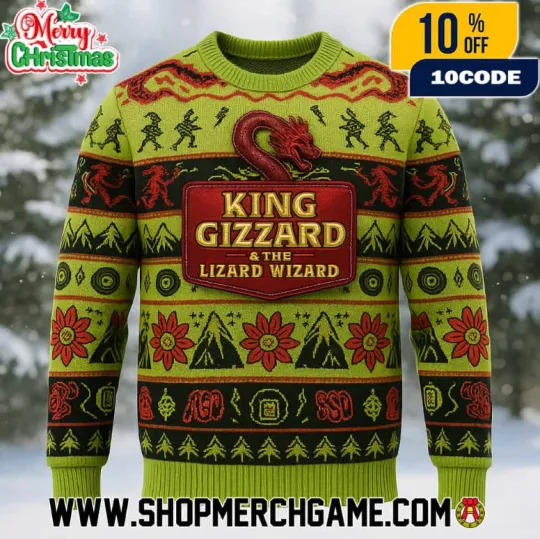 Discover King Gizzard And The Lizard Wizard Ugly Christmas Sweater