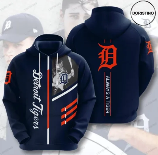 Discover Detroit Tiger Unisex 3D Hoodie Fullsize Xs-5Xl