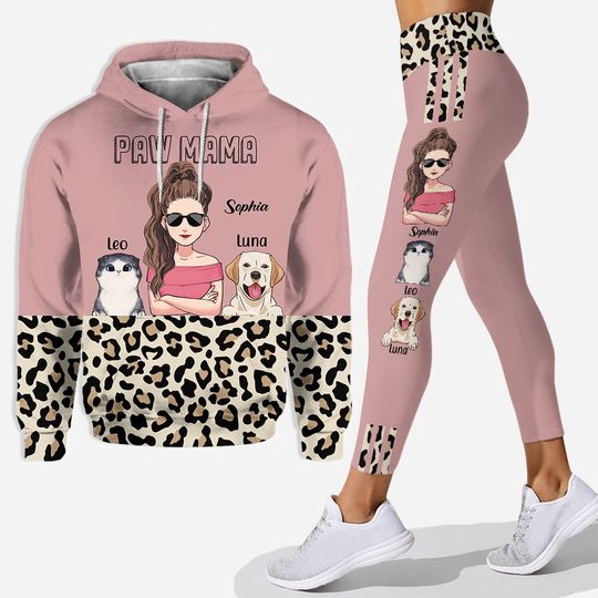 Cat Dog Mom - Personalized Mother's Day Mother Hoodie and Leggings