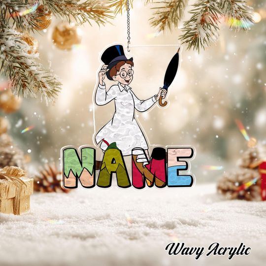 Discover Disney Peter Pan John Darling Christmas Ornament, Disney John Darling Acrylic Ornament, Custom Name Disney Peter Pan Ornament, TGOA578