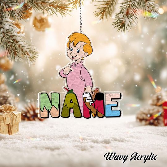 Discover Disney Peter Pan Michael Darling Christmas Ornament, Disney Michael Darling Acrylic Ornament, Custom Name Disney Peter Pan Ornament, TGOA579