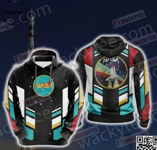 Nasa Spaceship 3D Hoodie Fullsize