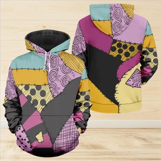 Discover The Nightmare Before Christmas Sally Dress Cosplay Costume Hoodie 3D Printed